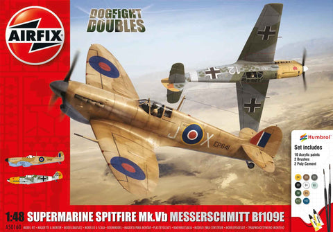 Airfix 1/48 Spitfire Vb & BF109E Dogfight Doubles